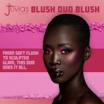 Juvia's Place Blushed Duo Blush Volume4 - Two Tone Pigmented Buildable Pressed Mineral Powder - Rosy Natural Cheeks Matte Fresh Finish for All Skin Color
