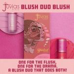 Juvia's Place Blushed Duo Blush Volume4 - Two Tone Pigmented Buildable Pressed Mineral Powder - Rosy Natural Cheeks Matte Fresh Finish for All Skin Color