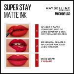 Maybelline Super Stay Matte Ink Liquid Lipstick Makeup, Long Lasting High Impact Color, Up to 16H Wear, Founder, Cranberry Red, 1 Count, Packaging May Vary