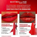 Maybelline Super Stay Matte Ink Liquid Lipstick Makeup, Long Lasting High Impact Color, Up to 16H Wear, Founder, Cranberry Red, 1 Count, Packaging May Vary