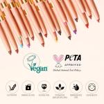 Oulac Brown Lip Liner Pencil, 2in1 Retractable Makup Crayon for Lipliner and Eyeliner, Highly Pigmented, Smooth, Long Lasting and Waterproof Formula, Vegan Beauty, 03 Teddy