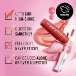 Rimmel Stay Glossy Lip Gloss - Non-Sticky and Lightweight Formula for Lip Color and Shine - 130 Blushing Belgraves, .18oz