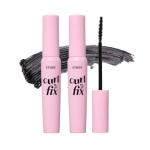 ETUDE Curl Fix Mascara Black 1+1 Set, Lash Mascara, Strong Curl Up, Long-Lasting, Waterproof, Light-Weight, Korean Makeup, Beauty, Vegan Certified (0.27 * 2 Fl Oz)