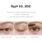 ETUDE Curl Fix Mascara Black 1+1 Set, Lash Mascara, Strong Curl Up, Long-Lasting, Waterproof, Light-Weight, Korean Makeup, Beauty, Vegan Certified (0.27 * 2 Fl Oz)