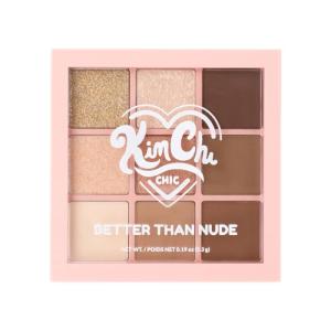 Kimchi Chic Beauty Better Than Nude Eyeshadow Palette; 9 Highly Pigmented Matte & Shimmer Shades; Long-Lasting, Blendable Neutrals for Natural & Glam Eye Looks; Cruelty-Free, Vegan, 01-In The Buff