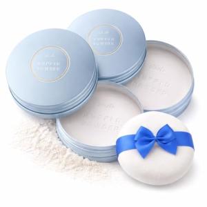 Club 2pk Suppin Translucent Pressed Powder Foundation + Overnight Skincare, Finishing Powder Makeup & Face Powder with Amino Acids, Shea Butter& Aloe, 24H Long-Lasting Japanese Skincare, WHITE