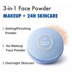 Club 2pk Suppin Translucent Pressed Powder Foundation + Overnight Skincare, Finishing Powder Makeup & Face Powder with Amino Acids, Shea Butter& Aloe, 24H Long-Lasting Japanese Skincare, WHITE