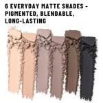 SUSIKEKI 6 Colors Mini Naked Eyeshadow Makeup Palette Neutral Nude Smoky Eye Shadow Taupe & Brown Matte Make Up Pallet with Mirror Highly Pigmented Long Lasting Waterproof Travel Size Gift Kit 01