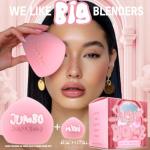 BIG SUGAR BOMB BLENDER Set by Richual Beauty ~ Butter Soft Marshmallow Makeup Sponges for Face & Body ~ Incl: 1 LARGE & 1 MINI Mochi Makeup Sponge ~ Flawless Application of Foundation Creams & Powders