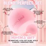 BIG SUGAR BOMB BLENDER Set by Richual Beauty ~ Butter Soft Marshmallow Makeup Sponges for Face & Body ~ Incl: 1 LARGE & 1 MINI Mochi Makeup Sponge ~ Flawless Application of Foundation Creams & Powders