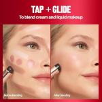 Revlon Dual Ended Jelly Makeup Blender Tool, Silicone Makeup Applicator for Blush, Bronzer, Concealer, Contour, Eyes, and Lips, 1 count