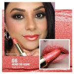 Oulac Coral Pink Lipstick for Women with Metallic 3D Shine Lightweight Hydrating Formula, High Impact Lip Color, Vegan Beauty, Full Coverage Lip Makeup, Christmas Gifts for Women, Nemo Go Home(06)