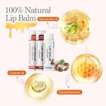 40 Pack Lip Balm Bulk, Fruit Lip Balm Variety Pack, Natural Moisturizing Balms for Dry Cracked Lips, Hydrating for Men Women Kids - 10 Flavors