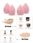 Makeup Sponges set for Dry & Wet Use - Foundation Blending Sponge for Concealer Blush Powder, Multi-color Blender Sponges (KNY6779)