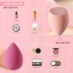 4 Pcs Makeup Sponge Set for Flawless Blending