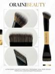 OrainiBeauty Dual-Ended Foundation Brush – 2-in-1 Makeup Brush for Liquid, Cream & Powder | Precision Tip for Contour & Hard-to-Reach Areas | Soft Vegan Bristles, Streak-Free Finish.