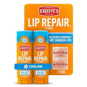 O'Keeffe's Cooling Lip Repair Balm Twin Pack