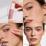Exmiloo Liquid Blush - Lightweight Liquid Blush for Cheeks - Long-Lasting Liquid Matte Blush Makeup, Blendable & Buildable, Vegan & Cruelty-Free, Sheer Nude