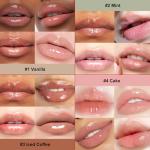 AZHAIBUQI Glossy Butter Lip Balm Set, Instant Moisture and Hydration, Long-lasting Hydrating Non-Sticky Lip Gloss, Care and Soften Dry Lips , 4 Pcs