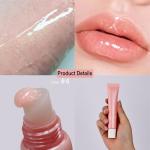 AZHAIBUQI Glossy Butter Lip Balm Set, Instant Moisture and Hydration, Long-lasting Hydrating Non-Sticky Lip Gloss, Care and Soften Dry Lips , 4 Pcs