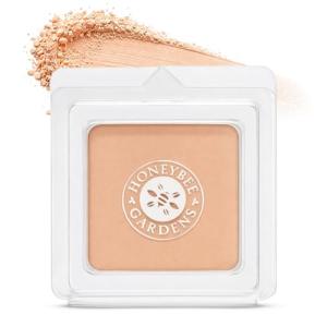 Honeybee Gardens Pressed Mineral Powder Foundation Refill, Malibu, Medium Olive Shade, Adjustable Coverage, Natural Finish, With Botanical Extracts And Vitamin E, 7.5g