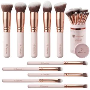 10-Piece Kabuki Makeup Brush Set for All Products