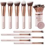 10-Piece Kabuki Makeup Brush Set for All Products