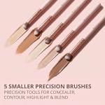 10-Piece Kabuki Makeup Brush Set for All Products