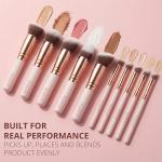 10-Piece Kabuki Makeup Brush Set for All Products