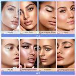 Brightening Highlighter Makeup Palette for Flawless Glow