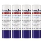 Aquaphor Lip Repair Stick - Soothes Dry Chapped Lips - 0.17 Ounce (Pack of 4)