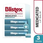 Blistex Medicated Lip Balm Trio with SPF 15