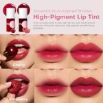 bayfree Lip Tint Stain Set, Korean Water Tint Lightweight Non-sticky, Waterproof Long Lasting Liquid Blush & Lip Stain, Transfer-Proof, Matte Finish Lip Color Makeup (made into jam)