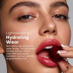 bayfree Lip Tint Stain Set, Korean Water Tint Lightweight Non-sticky, Waterproof Long Lasting Liquid Blush & Lip Stain, Transfer-Proof, Matte Finish Lip Color Makeup (made into jam)