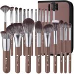 DUcare Makeup Brushes Professional with Bag 22Pcs Makeup Brush Set Premium Synthetic Kabuki Foundation Blending Brush Face Powder Blush Concealers Eye Shadows with Case