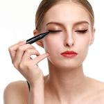 docolor Eyeliner Stamp 2-In-1 Double-Ended Winged Eyeliner Stamp Liquid Winged Eye Liner Pen Waterproof & Smudgeproof Long Lasting Formula for Precise Cat Eye Makeup (1PC,Black)