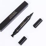 docolor Eyeliner Stamp 2-In-1 Double-Ended Winged Eyeliner Stamp Liquid Winged Eye Liner Pen Waterproof & Smudgeproof Long Lasting Formula for Precise Cat Eye Makeup (1PC,Black)