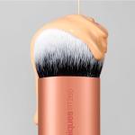 Real Techniques Bubble Blending Makeup Brush, Multipurpose Foundation Brush For Liquid, Cream, & Powder Products, Unique Round Brush Head, Synthetic Bristles, Vegan & Cruelty Free, 1 Count