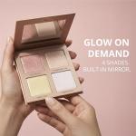 Radiant Highlighter Palette with Mirror - Vegan Formula