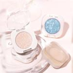 QIDSTERS Champagne Shimmer Single Eyeshadow, Lightweight Blendable Mini Eye Shadow for Older Women, Monochrome Eyeshadow Palette Makeup Pigmented Waterproof, Vegan & Cruelty-Free, 24