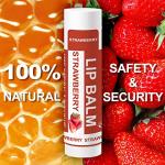 Yopela 14 Pack Natural Lip Balm in Bulk with Vitamin E and Coconut Oil - Moisturizing, Soothing, and Repairing Dry and Chapped Lips Valentine's Gift - 14 Flavors - Non-GMO - With Greeting Card