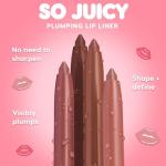ColourPop So Juicy Plumping Lip Liner with Peptides - Long Lasting Lip Liner for Visibly Plumped & Shaped Lips - Enriched with Smoothing Ceramides & Peppermint - Group Chat (0.01 oz)