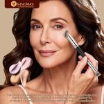 KINGMAS Foundation Concealer Brushes, 2PCS Premium Dual Ended Makeup Brush Set for Powder and Liquid Contour Blending Bronzer Concealer Cream Blush Brush