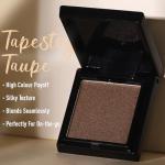 UCANBE Tapestry Taupe Single Eyeshadow Palette, Highly Pigmented Shimmer Eye Shadow Powder, Professional Long-Lasting Waterproof Makeup Palette