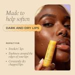 Glo Melanin All Natural Lemon and Turmeric Lip Balm - Natural Lip Balm Illuminate Your Smile, Brighten & Nourish Dark Lips Effortlessly - For Smokers Lips