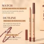 Petansy Matte Lip Liner Set,12 Colors Long Lasting Waterproof Nude Lip Liner Pencil Set,Smooth and High Pigmented Natural Lip Makeup Pencil,Matte Makeup Lipliners