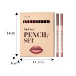 Petansy Matte Lip Liner Set,12 Colors Long Lasting Waterproof Nude Lip Liner Pencil Set,Smooth and High Pigmented Natural Lip Makeup Pencil,Matte Makeup Lipliners