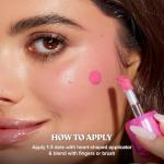 Too Faced Love Flush Blush Glowing Liquid Blush | Liquid Blush, Blendable, Luminous Blush that leaves a Flush of Color | Layer over makeup or wear alone for a natural look, Love Letter, 0.20 Fl Oz