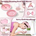 80PCS Makeup Brushes, Makeup Brush Set Professional Makeup Kit Multi-functional Makeup Tool Set with Case Facial Makeup Accessories,Brush Set Eye & Makeup Sponge(Pink)