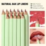 Pudaier 12-Color Lip Liner Set - Matte Velvet Lip Liners With Storage Bucket, Waterproof & Long-Lasting Nude Lip Liner Pencils, Creamy Smooth & High Pigmented, for Defining & Filling Lips